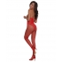 Holiday Open Cup, Open Crotch Bodystocking Red O/S - Dreamgirl International