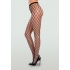 Double-knitted Fence Net Pantyhose Black O/s - Dream Girl Lingerie