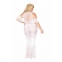 Bodystocking Gown White Q/s - Dream Girl Lingerie