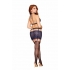 Geo Lace Bralette Garter Skirt Set Denim O/s - Dream Girl Lingerie