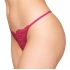 Lace Open Crotch G-string Beet L/xl - Dream Girl Lingerie