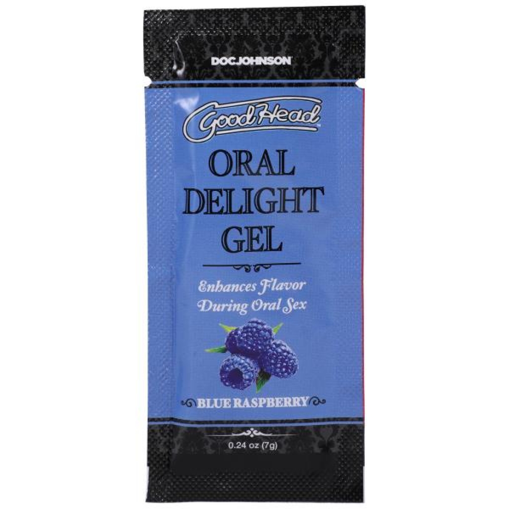 Goodhead Oral Delight Gel Bulk Refill Blue Raspberry 48 Pcs 0.24 Oz - Doc Johnson Novelties