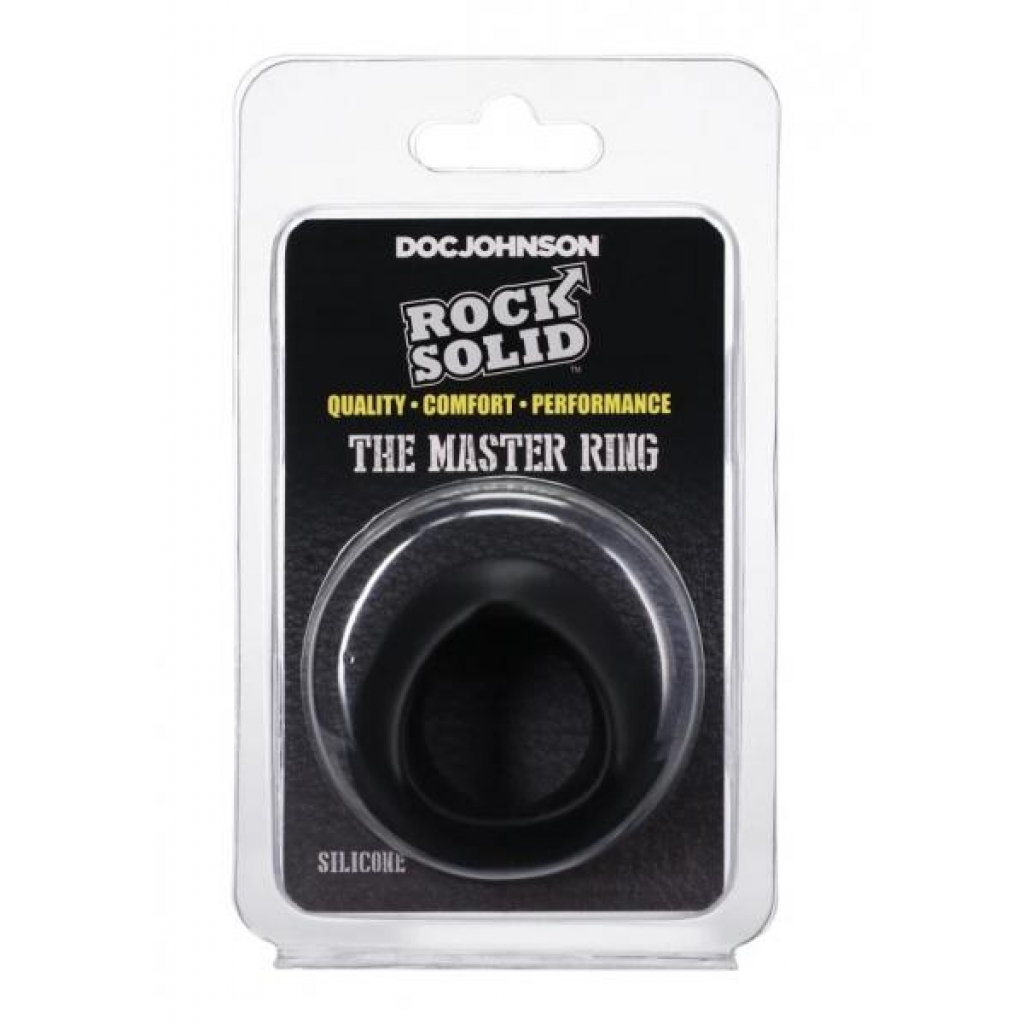 Rock Solid Master Ring Black - Doc Johnson Novelties
