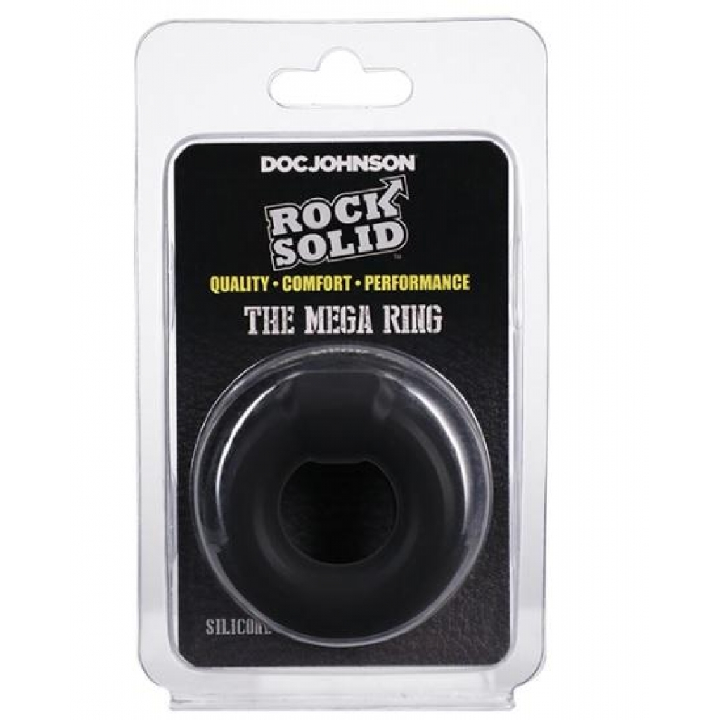 Rock Solid Mega Ring Black - Doc Johnson Novelties