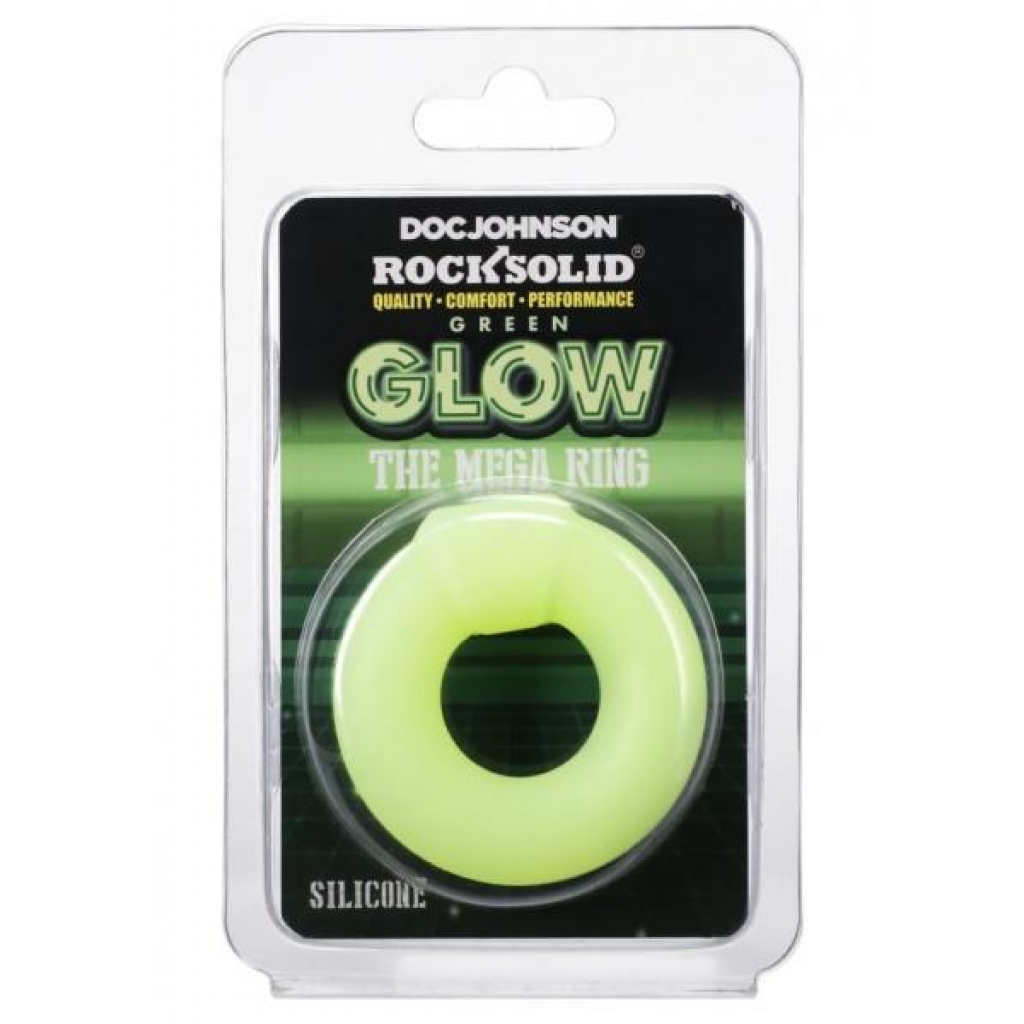 Rock Solid Mega Ring Green Glow - Doc Johnson Novelties