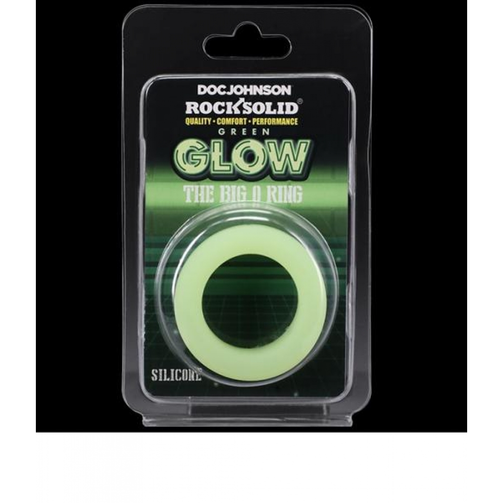 Rock Solid Big O Ring Green Glow - Doc Johnson Novelties