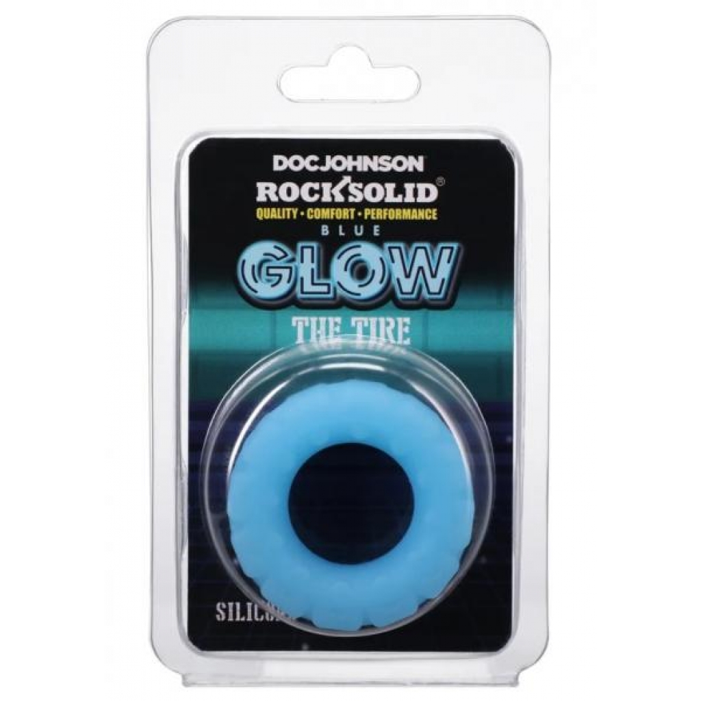 Rock Solid Tire Blue Glow - Doc Johnson Novelties