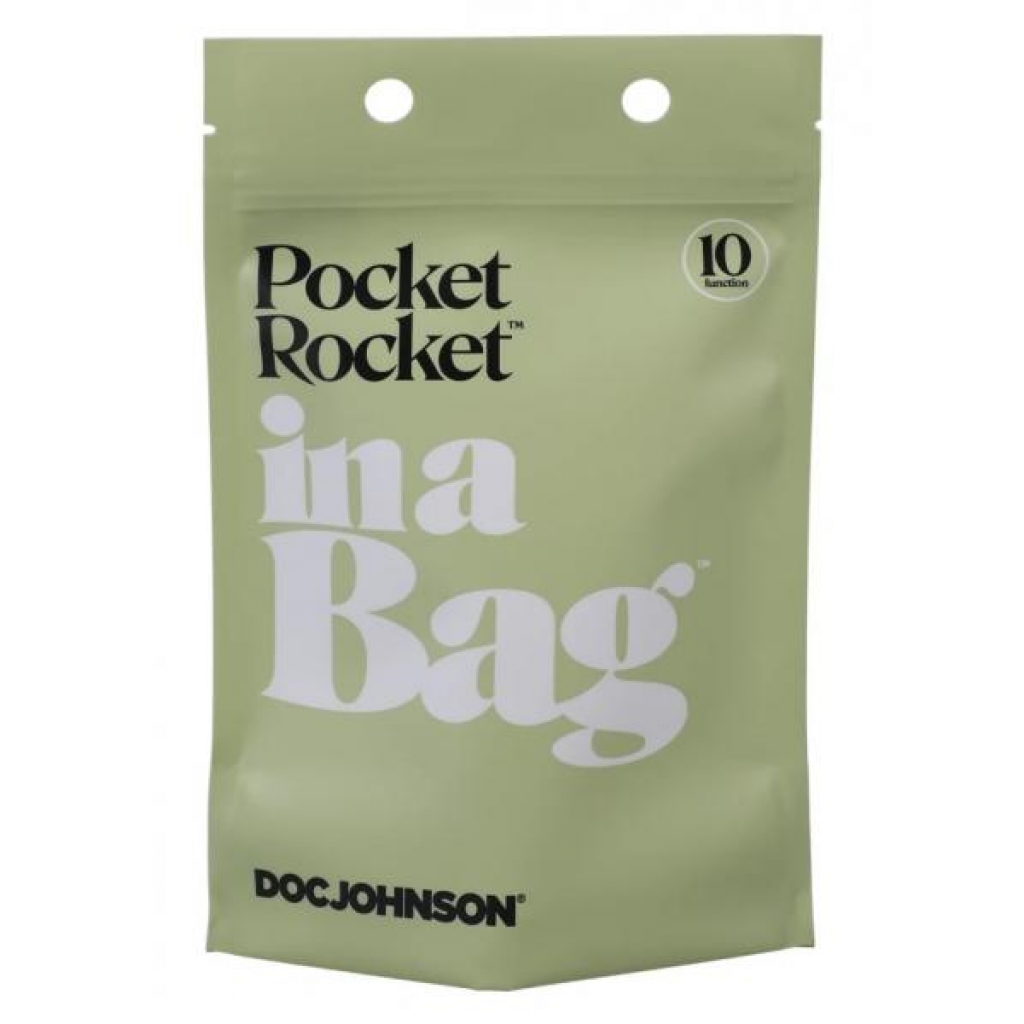In A Bag Pocket Rocket Black - Doc Johnson Novelties