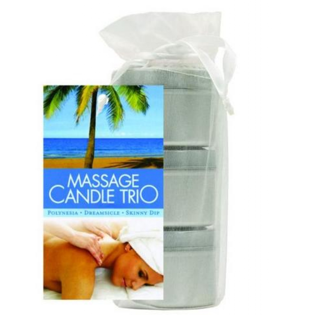 Candle Trio Dreamsicle,Skinny Dip,Polynesia - Earthly Body
