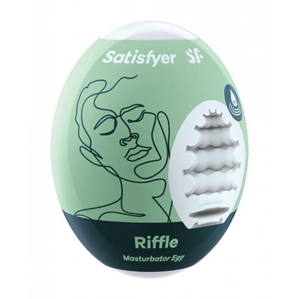 Satisfyer Riffle Masturbator Egg Light Green (net) - Satisfyer