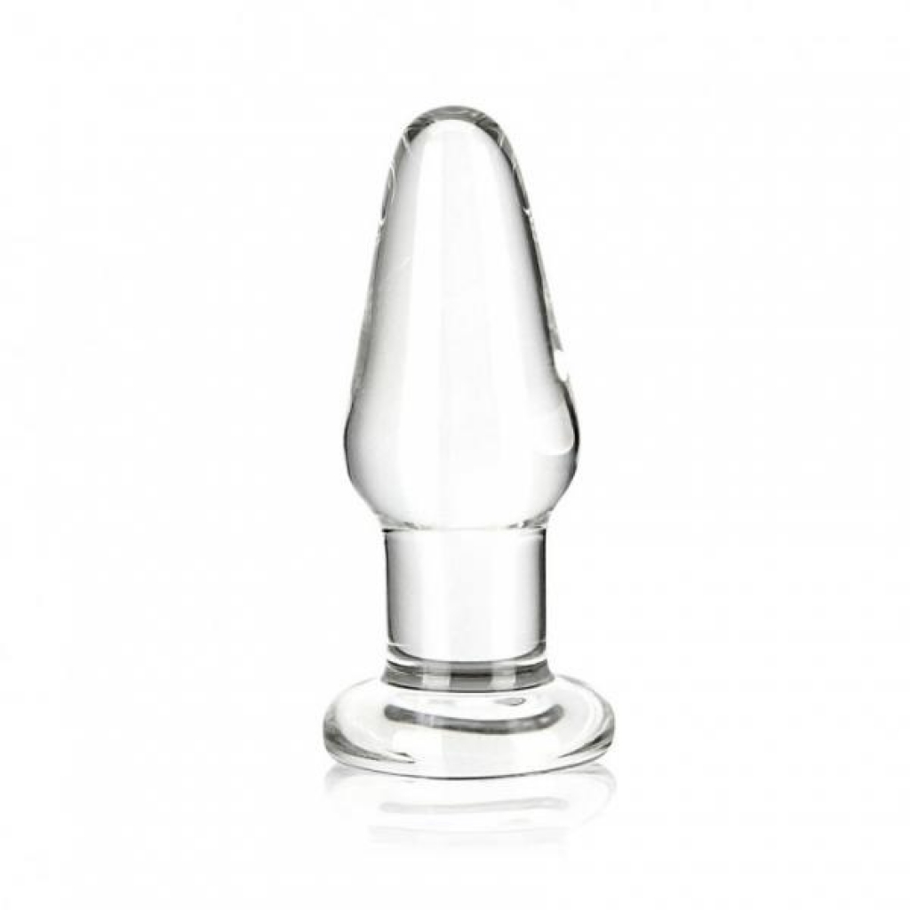 Glas 3.5 inches Glass Butt Plug Clear - Glas Toy