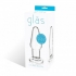 Glas 3.5 inches Glass Butt Plug Clear - Glas Toy