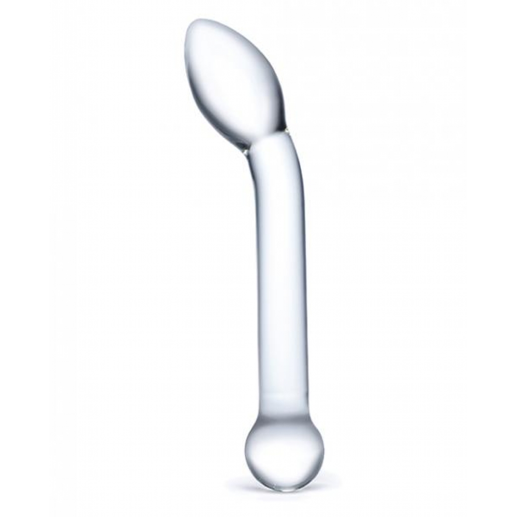 Glas 8 inches Slimline G-Spot Glass Dildo Clear - Electric Eel Inc