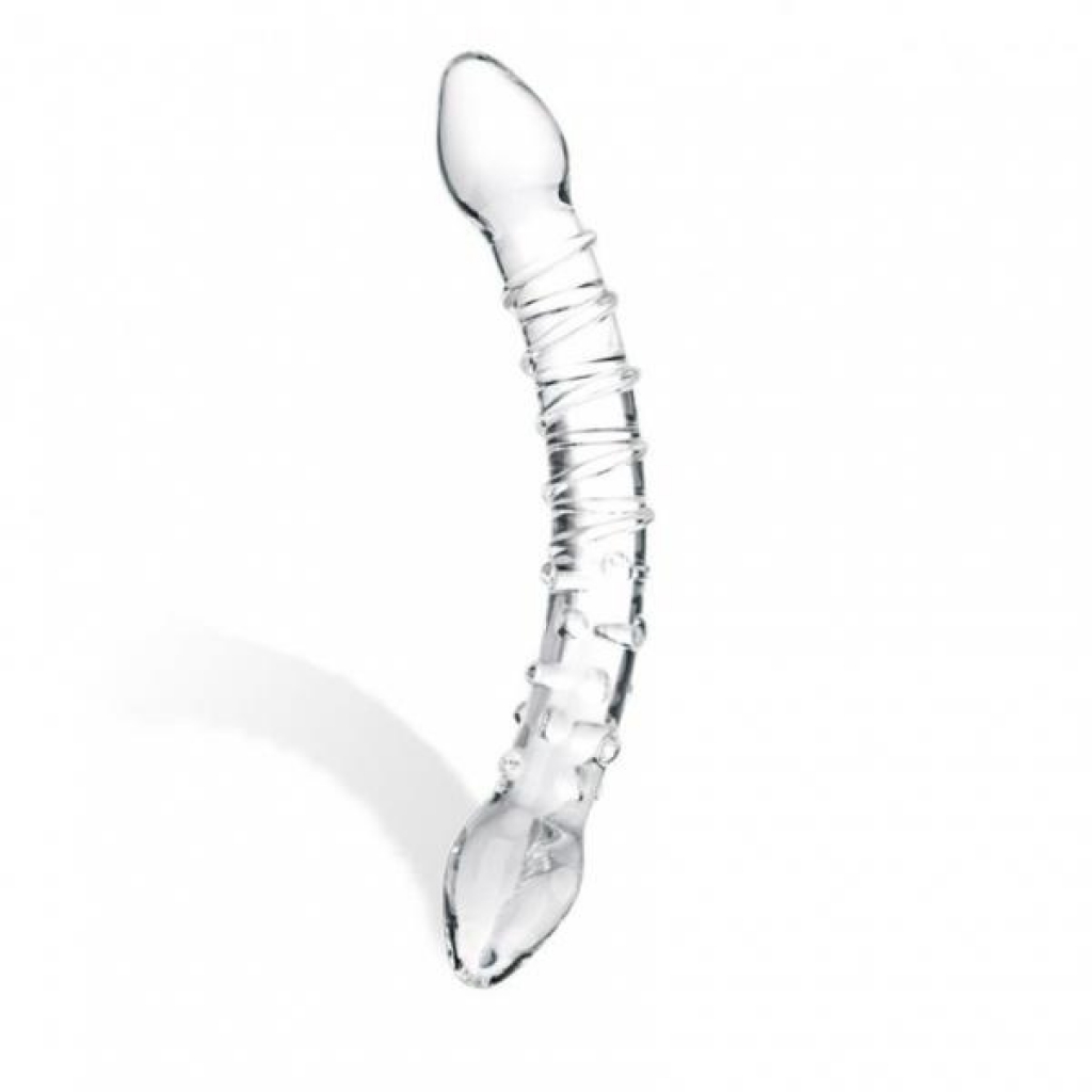 Glas Double Trouble Glass Dildo Clear - Glas Toy