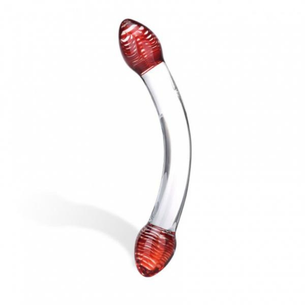 Red Head Glass Double Dildo - Glas Toy