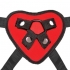 Lux Fetish Red Heart Strap On Harness - Electric / Hustler Lingerie