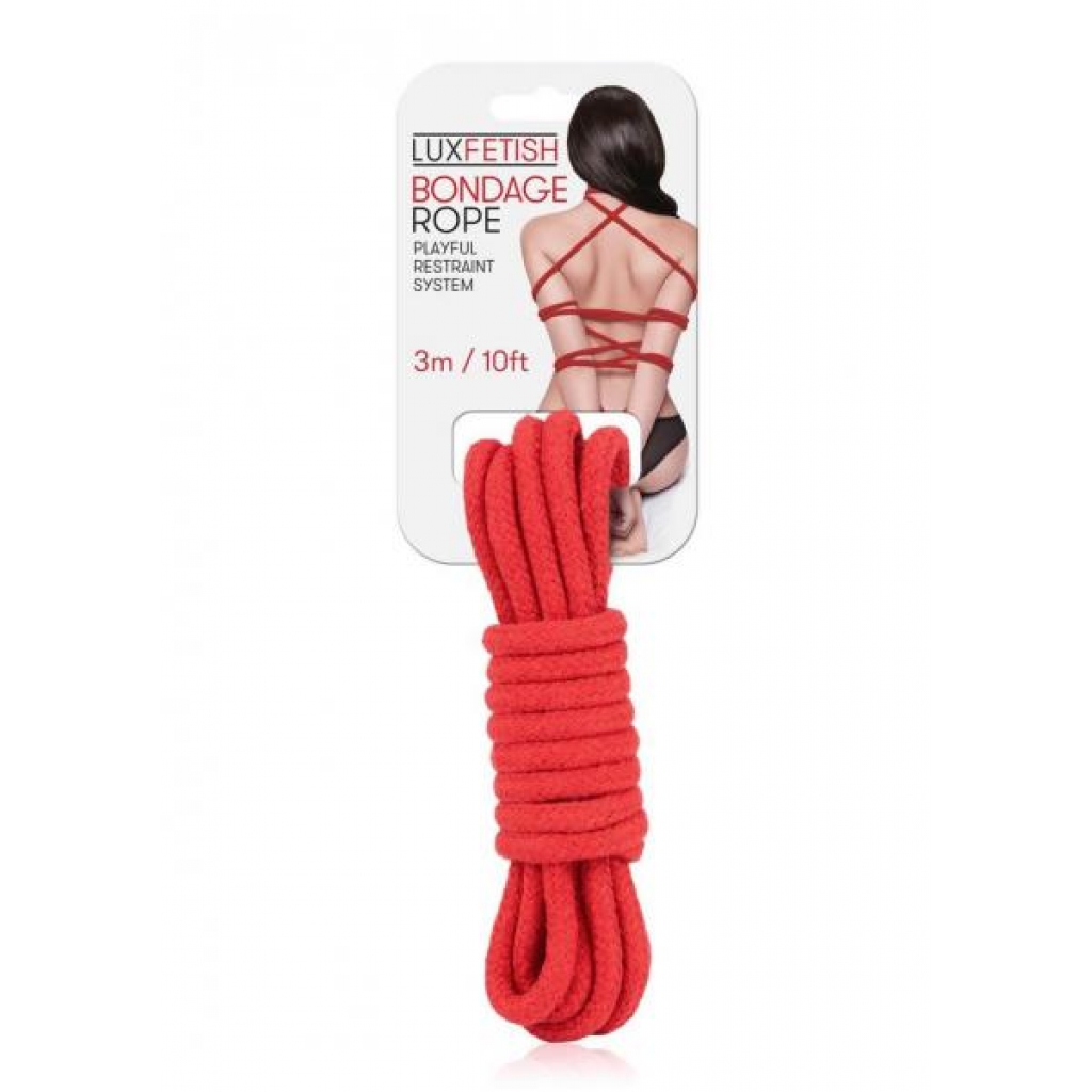 Lux Fetish Bondage Rope 3m Red - Electric / Hustler Lingerie