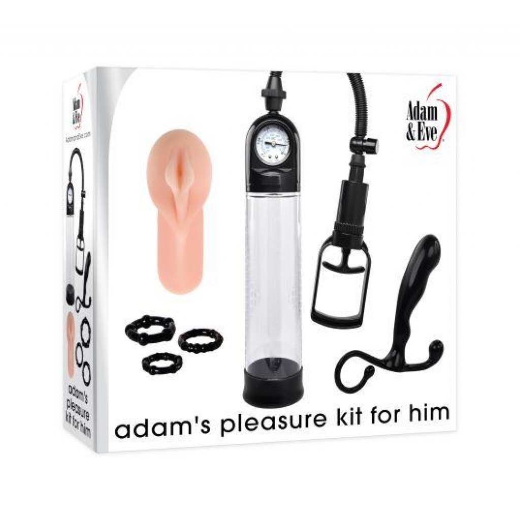 Adam & Eve Adams Pleasure Kit For Him - Evolved Novelties