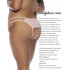 Barely Bare Double Strap Open Panty Peach Q/s - Evolved Novelties