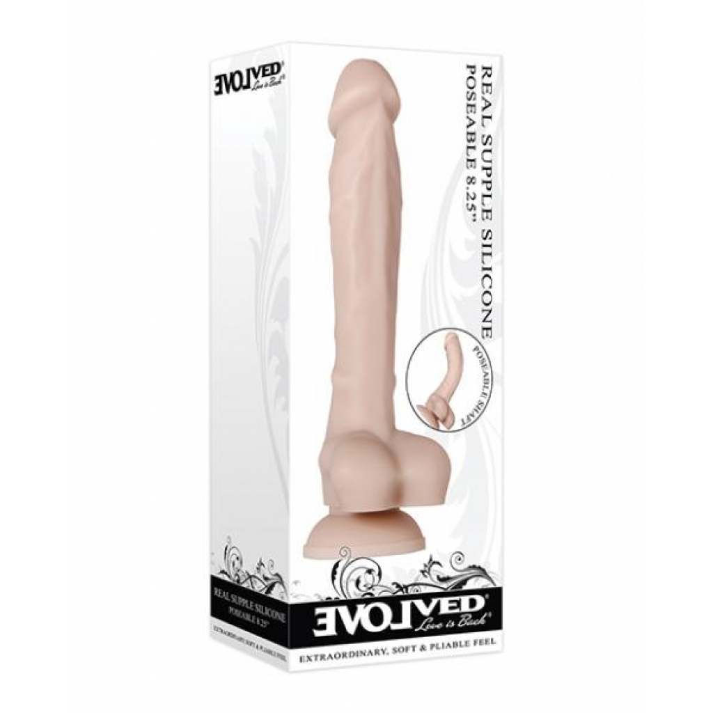 Real Supple Poseable Silicone 8.25 In - Evolved Novelties