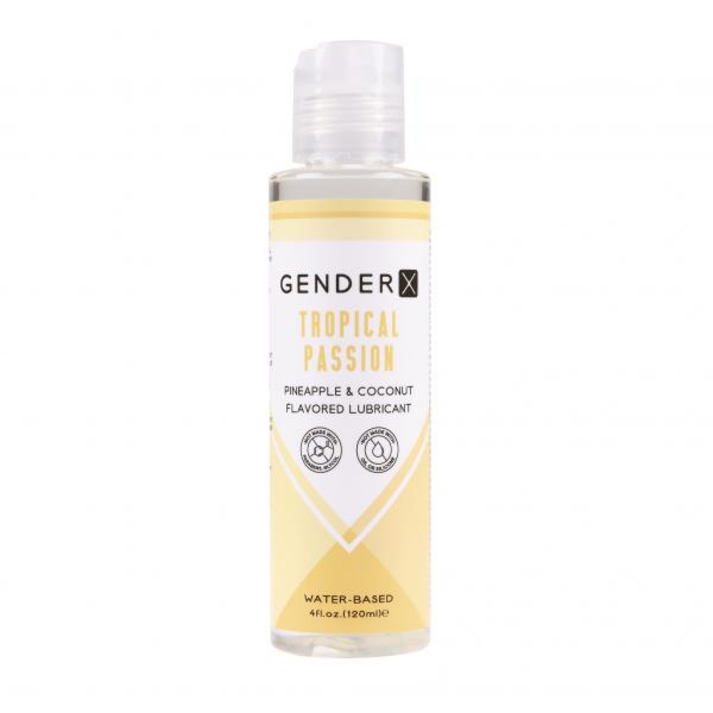 Gender X Tropical Passion Lube Flavored 4 Oz - Evolved Novelties