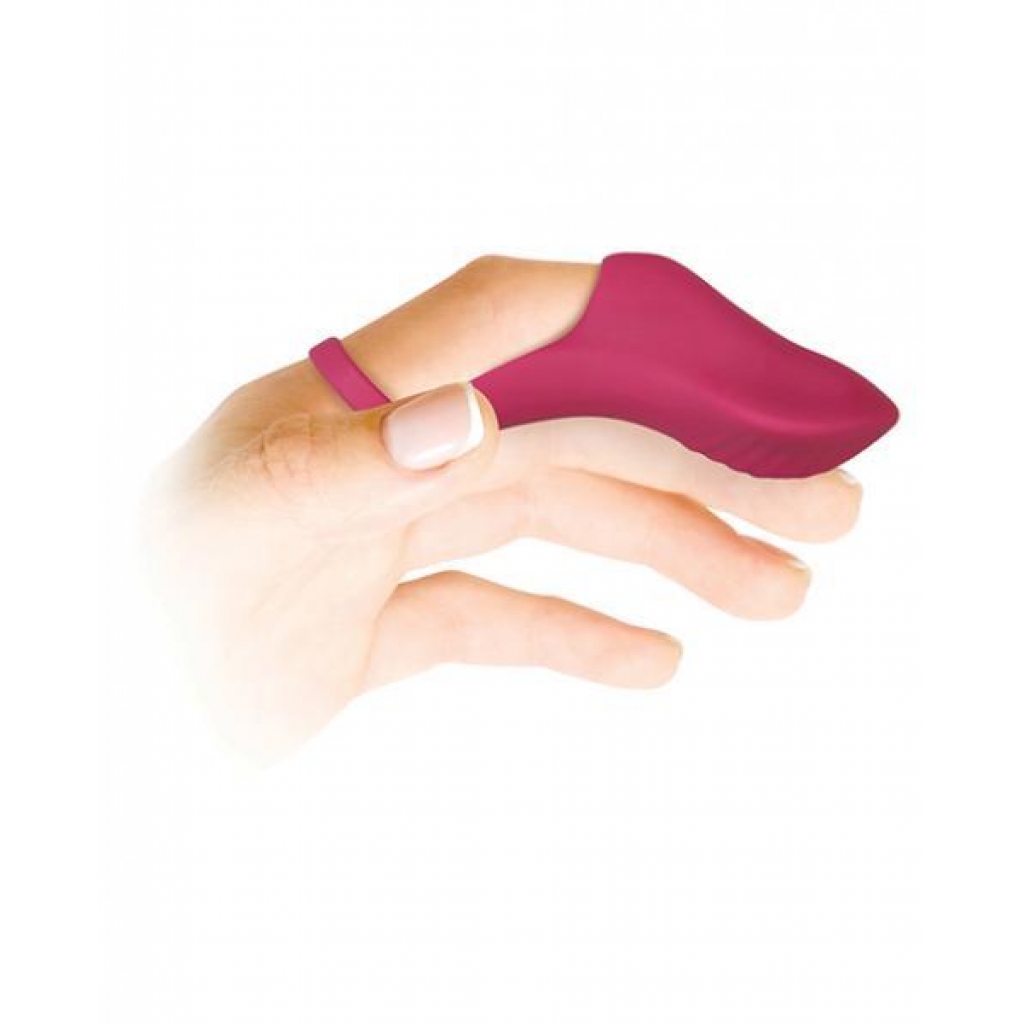 Frisky Finger Rechargeable Bullet Vibrator Burgundy - Evolved Novelties