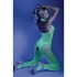 Glow Moonbeam Crotchless Bodystocking Neon Green O/s - Fantasy Lingerie