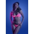 Glow Come Alive 3pc Seamless Set Neon Green & Pink O/s - Fantasy Lingerie