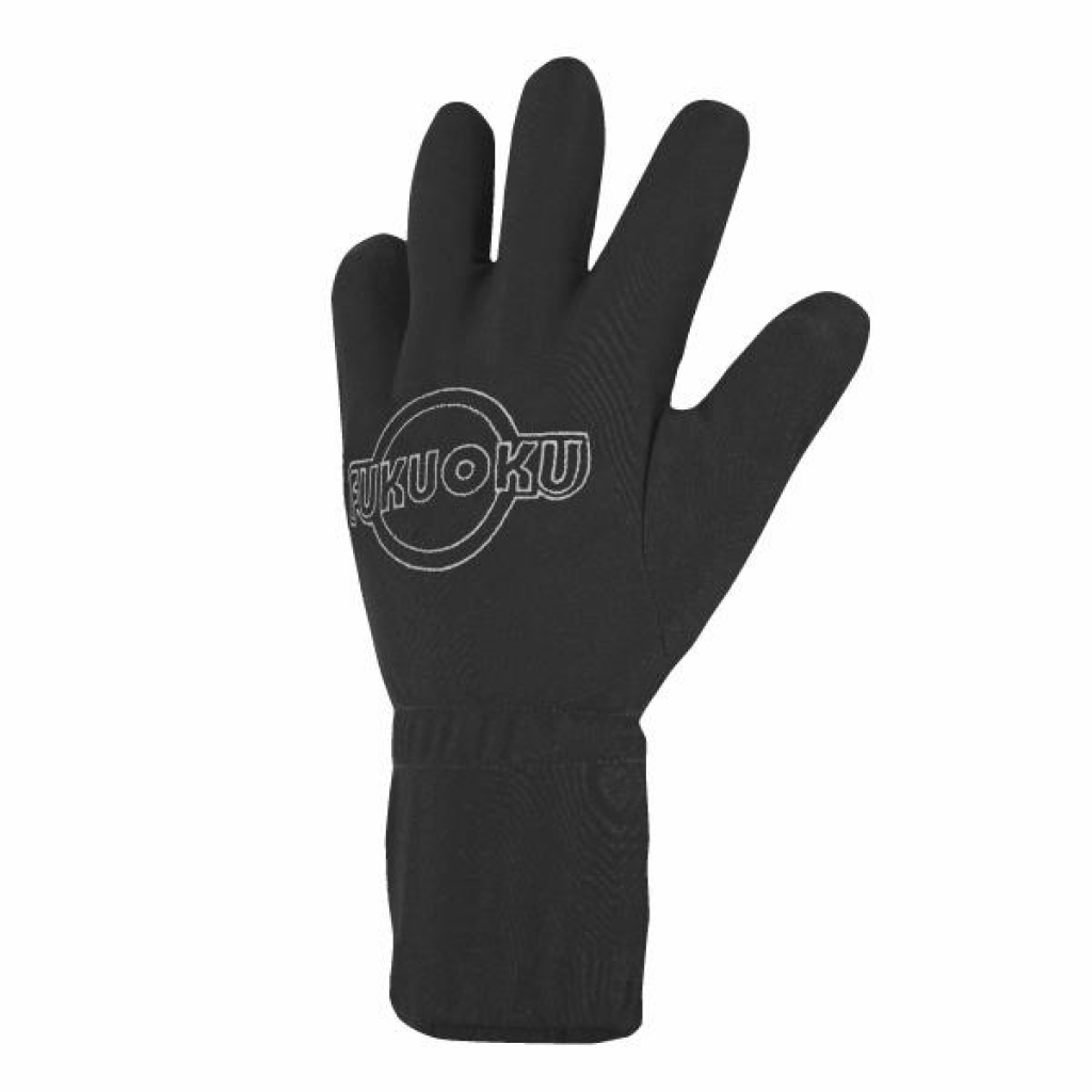 Five Finger Massage Glove Left Hand - Medium - Black - Deeva