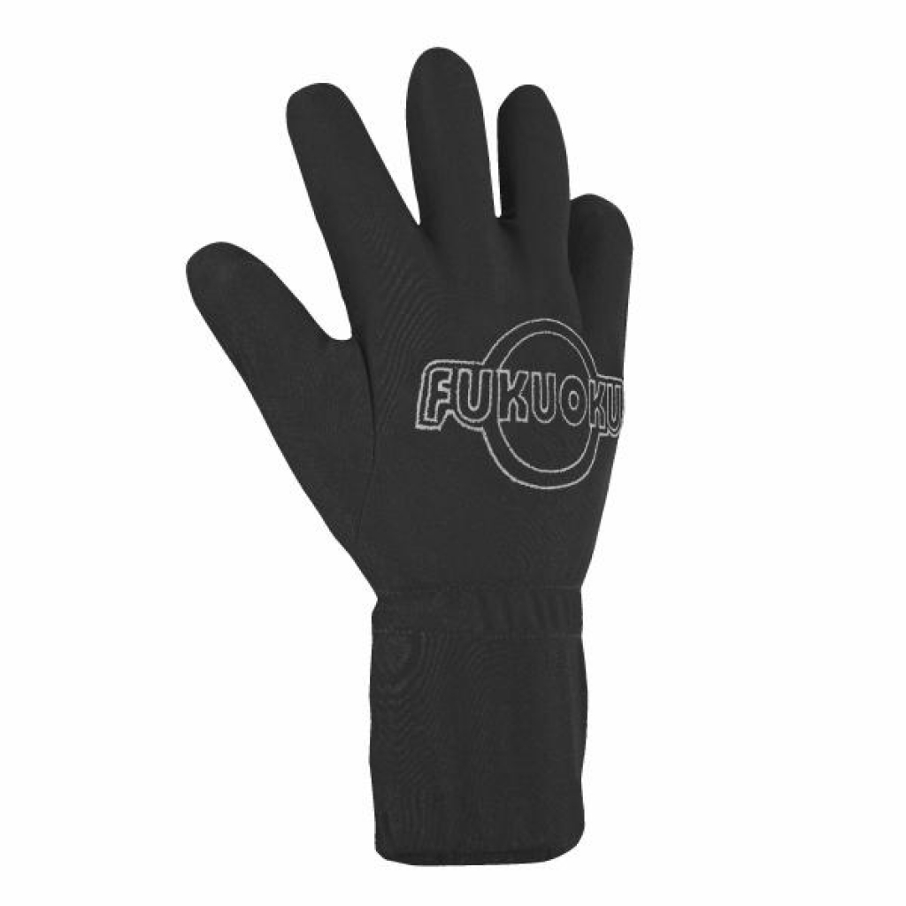 Five Finger Massage Glove Right Hand - Black- Medium - Deeva
