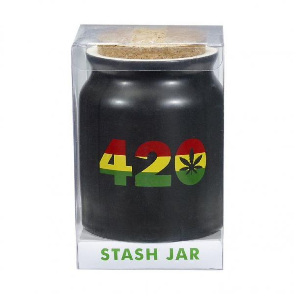 Matte Black 420 Stash Jar - Fsh