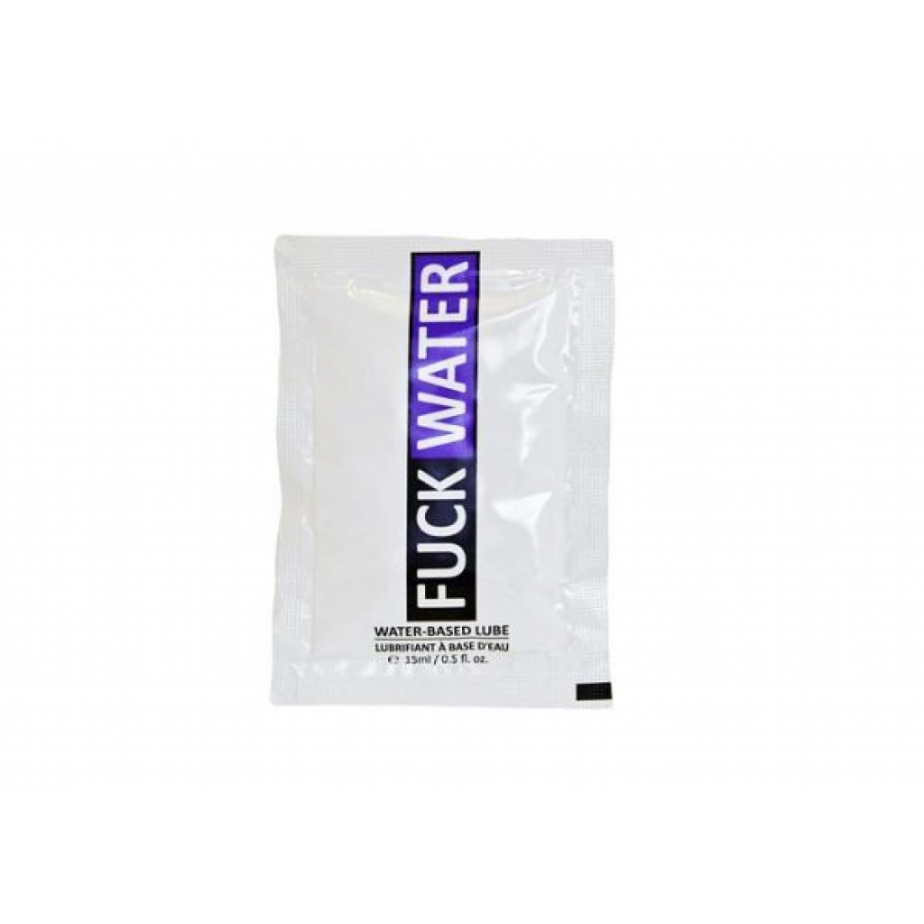 F*ck Water Water Based Lubricant Pillow Packs .3oz - Picture Brite