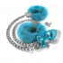Nixie Metal Plug & Furry Cuff Set Blue Metallic - Global Novelties