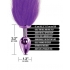 Nixie Metal Plug W/ Ombre Tail Medium Purple Metallic - Global Novelties
