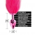 Nixie Metal Plug W/ Ombre Tail Medium Pink Metallic - Global Novelties