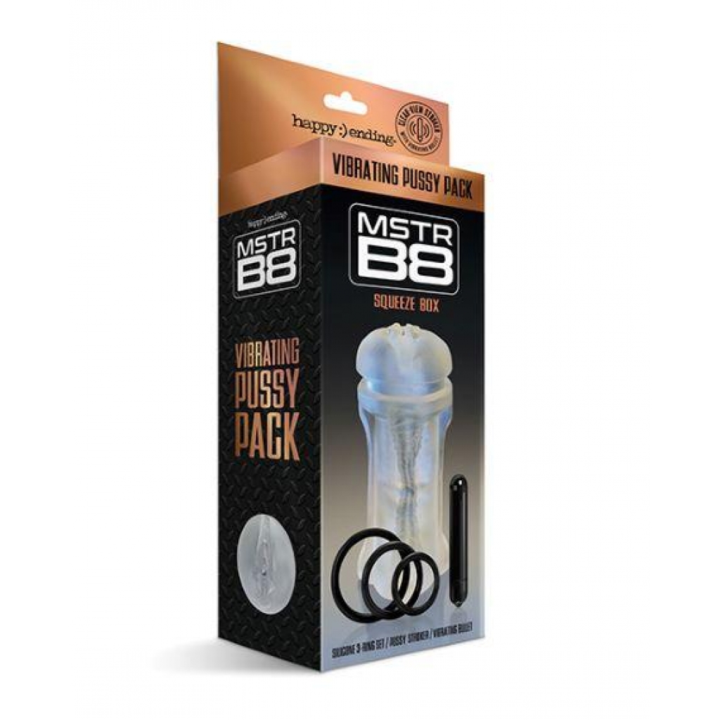 Mstr B8 Vibrating Pussy Pack Squeeze Box 5 Pc Kit - Global Novelties