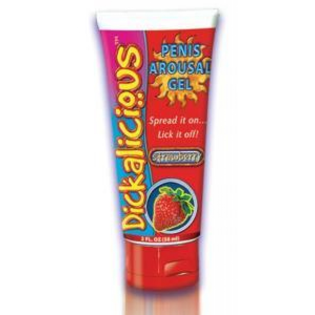 Dickalicious Penis Arousal Gel 2oz Strawberry - Hott Products