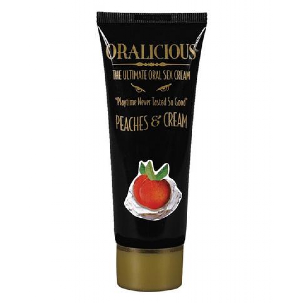Oralicious Ultimate Oral Sex Cream 2 oz - Peaches and Cream - Hott Products