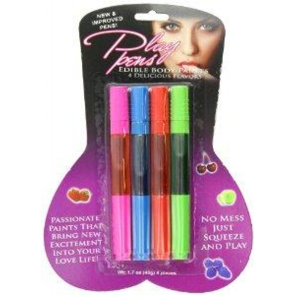 Play Pen Edible Body Paint 4 Pack - Hott Products