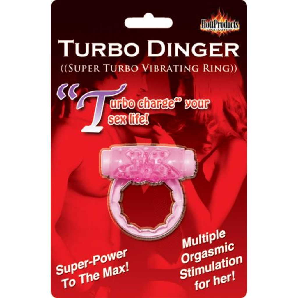 Humm Dinger Turbo Vibrating Cock Ring Pink - Hott Products
