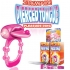 Pierced Tongue Vibrating Silicone Cock Ring Waterproof Magenta - Hott Products