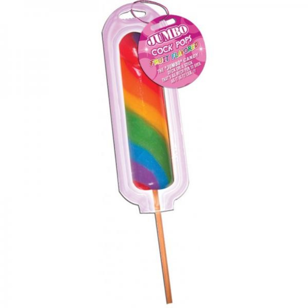 Jumbo Rainbow Pops Singles Candy Dick - Hott Products