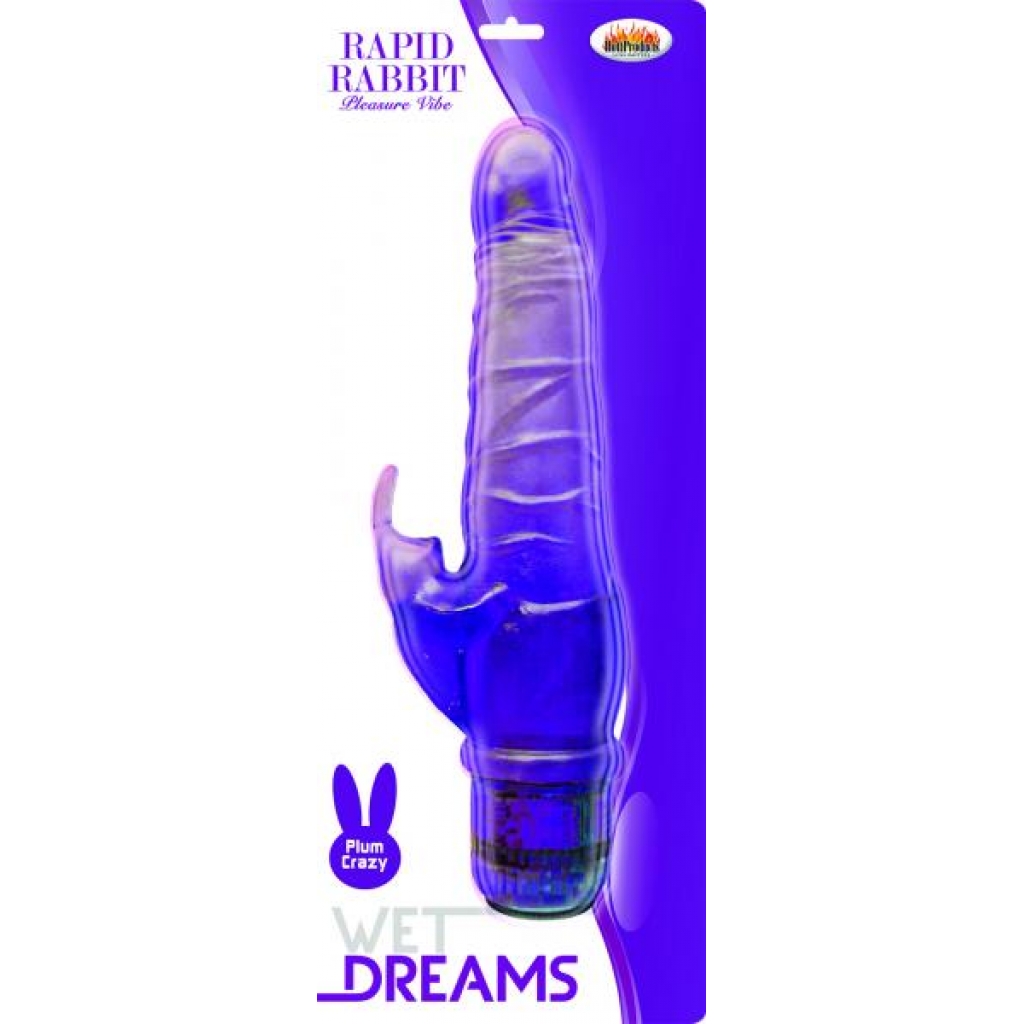 Rapid Rabbit Purple Vibrator - Hott Products