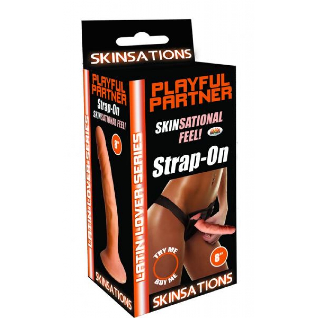 Latin Lover Playful Partner 8 inches Strap On - Hott Products