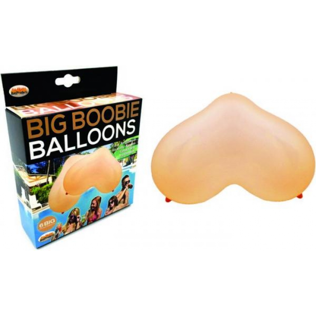 Big Boobie Balloons 6 Pieces Beige - Hott Products