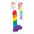 Rainbow Pumped Realistic Dildo 9.4 inches - Hot Products