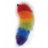 Rainbow Foxy Tail with Stainless Steel Butt Plug - Hott Products