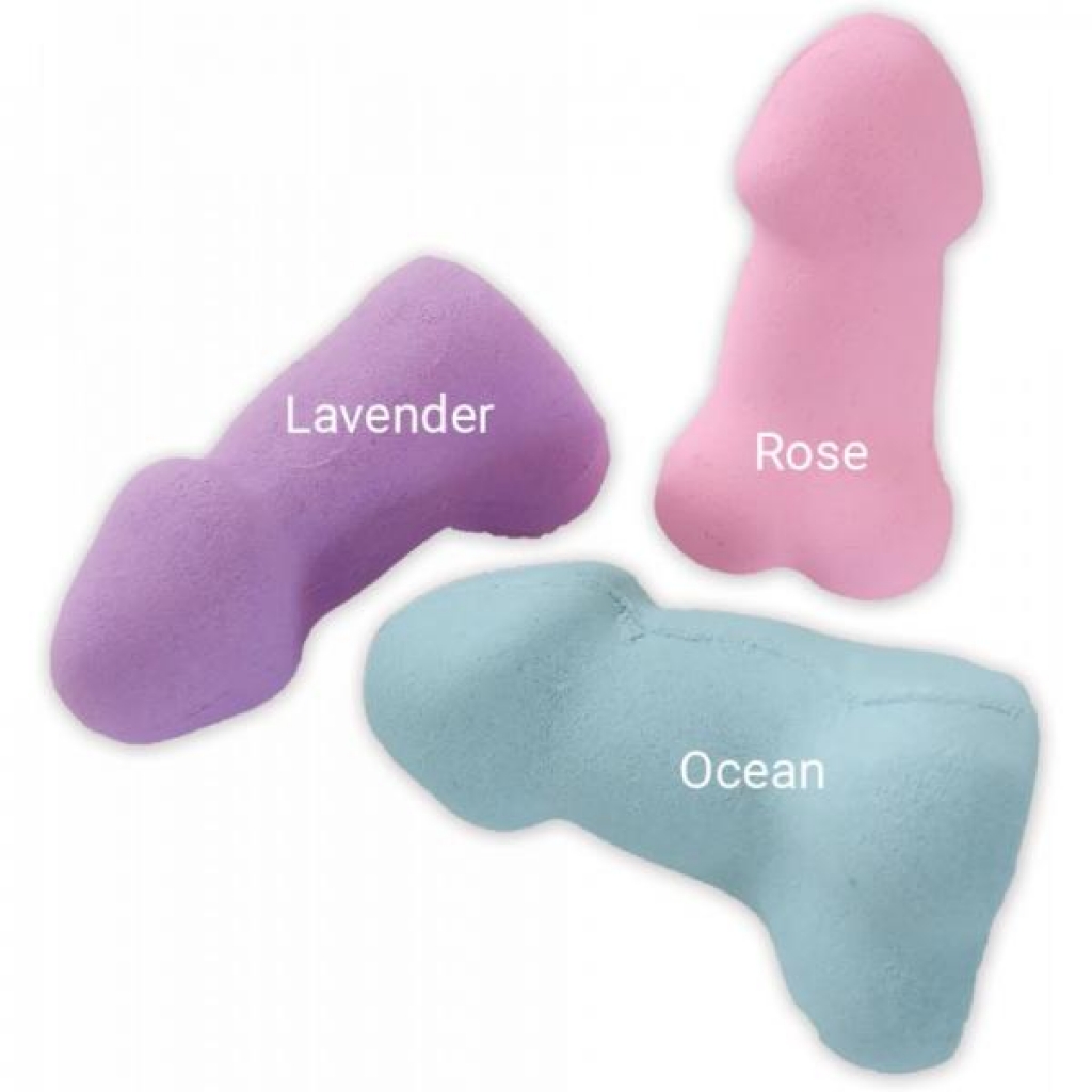 Pecker Bath Bomb 3 Pack Scented Lavender Rose & Ocean - Hott Products