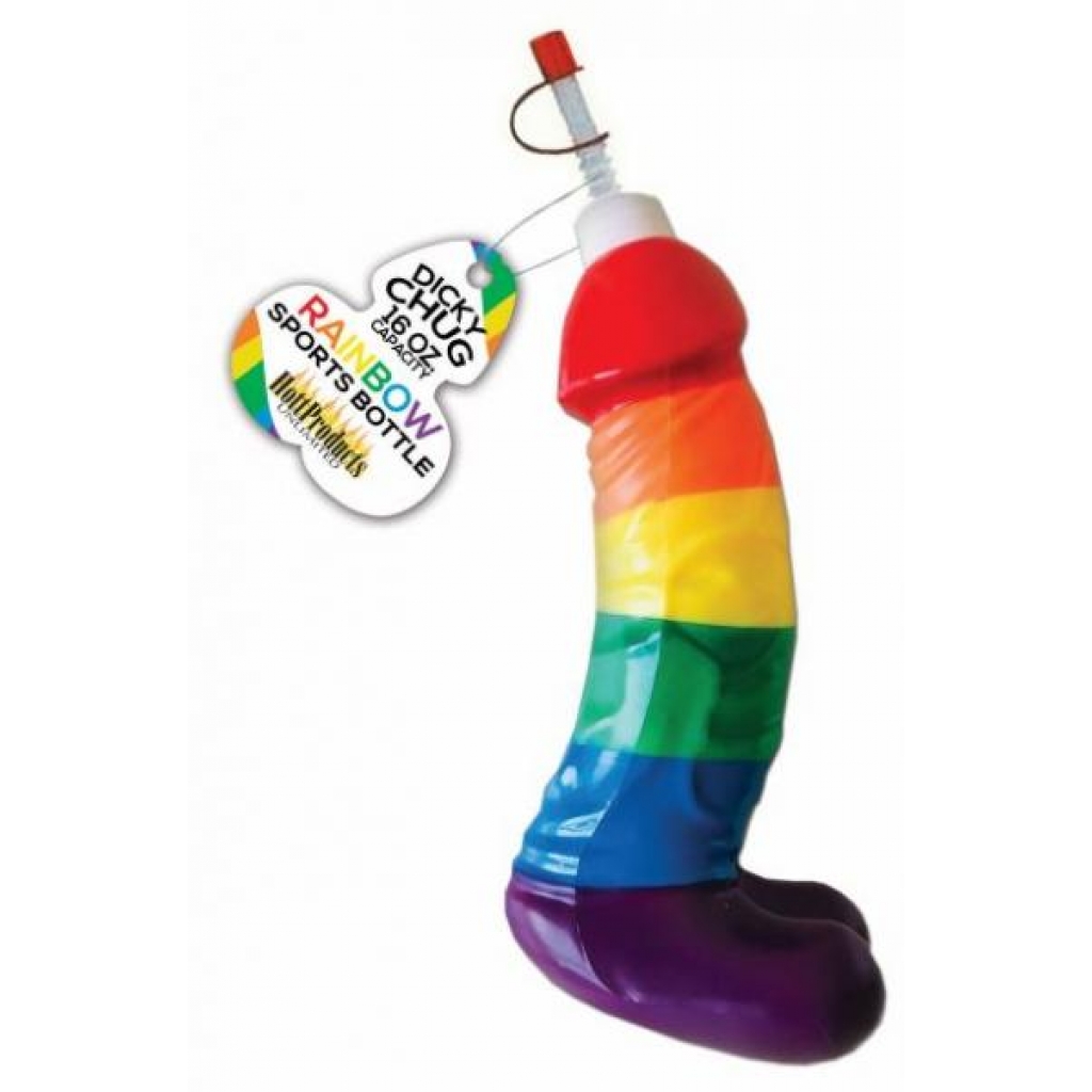 Rainbow Dicky Chug Sports Bottle 16 ounces Capacity - Hott Products