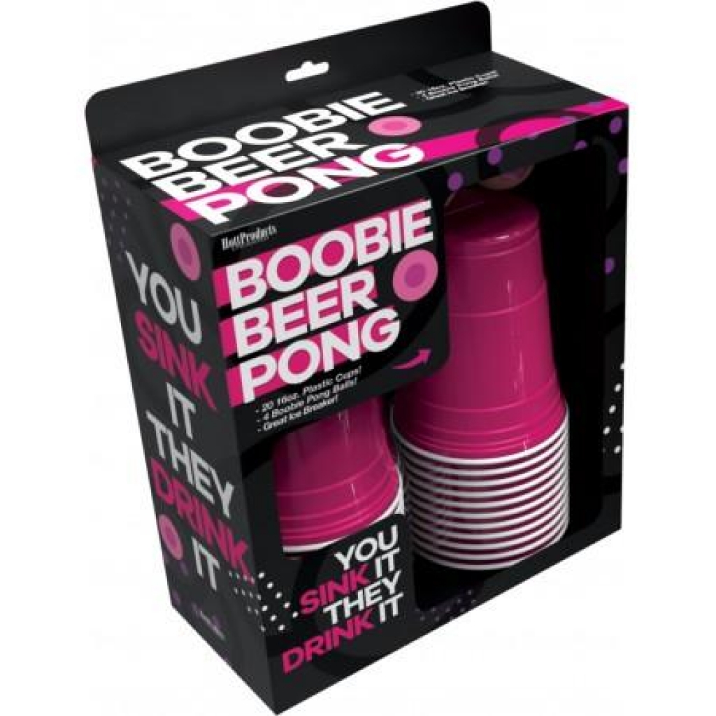 Boobie Beer Pong Drinking Game 20 Cups 4 Balls - Hott Products